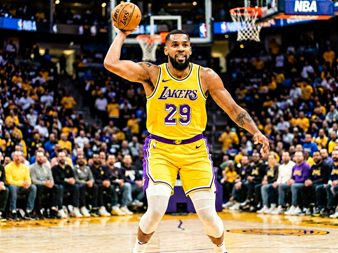 NBA湖人vs勇士比赛精彩集锦,詹姆斯关键表现